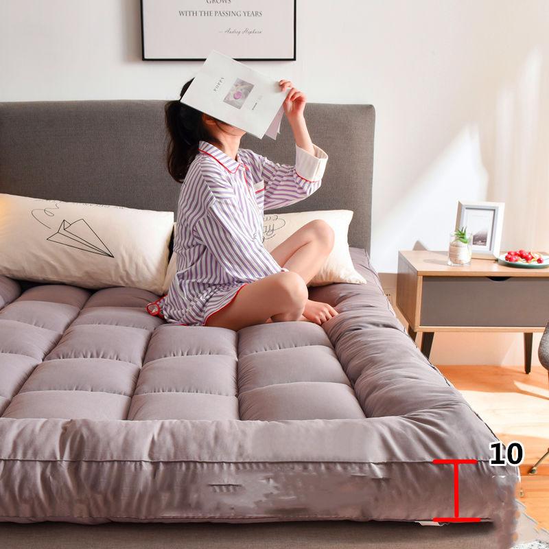 Saltea de dormit pentru acasă îngroșată de 10 cm Saltea super moale, pliabilă pentru închiriere, cameră de hotel, dormitor pentru studenți, lenjerie de pat, saltea pentru somn