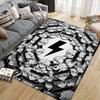 Killua Zoldyck Home Sofa Decoration for Living Room & Bedroom, Non‑Slip Play Flannel Floor Mat for Game Room
