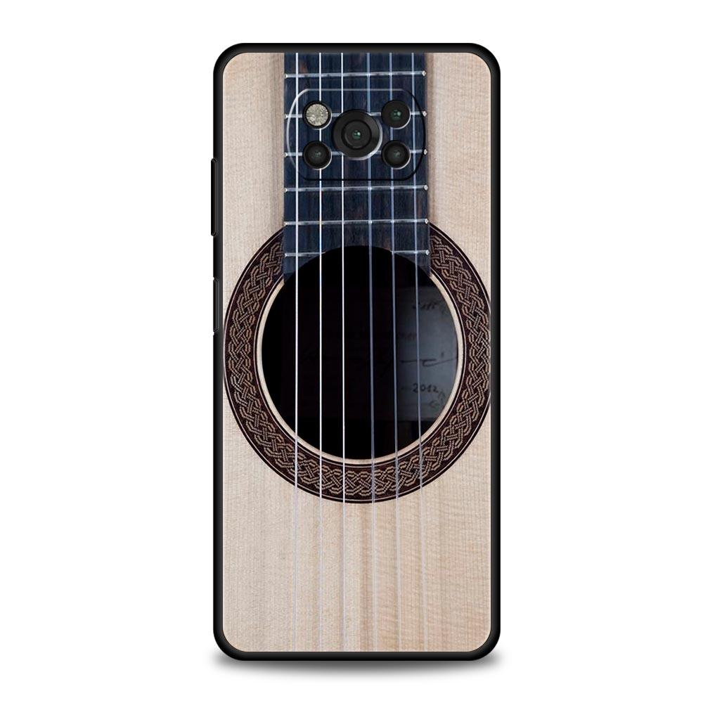 Music Instrument Guitar Piano Phone Case For Xiaomi Mi Poco X3 NFC M3 F4 F3 M4 X4 5G Note 10 12 Lite 11 11T 13 12T Pro 9T Cover