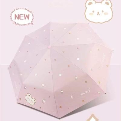 Automatický slunečník s ochranou proti slunci Chlapci Dívky Cestovní Skládací Deštník Anti UV Dámský Dětský Deštník Přenosný