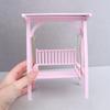 Simulation Miniature Swing Chair Furniture 1/12 Dollhosue Garden Scene Setting Children Creative Craft Project Decors