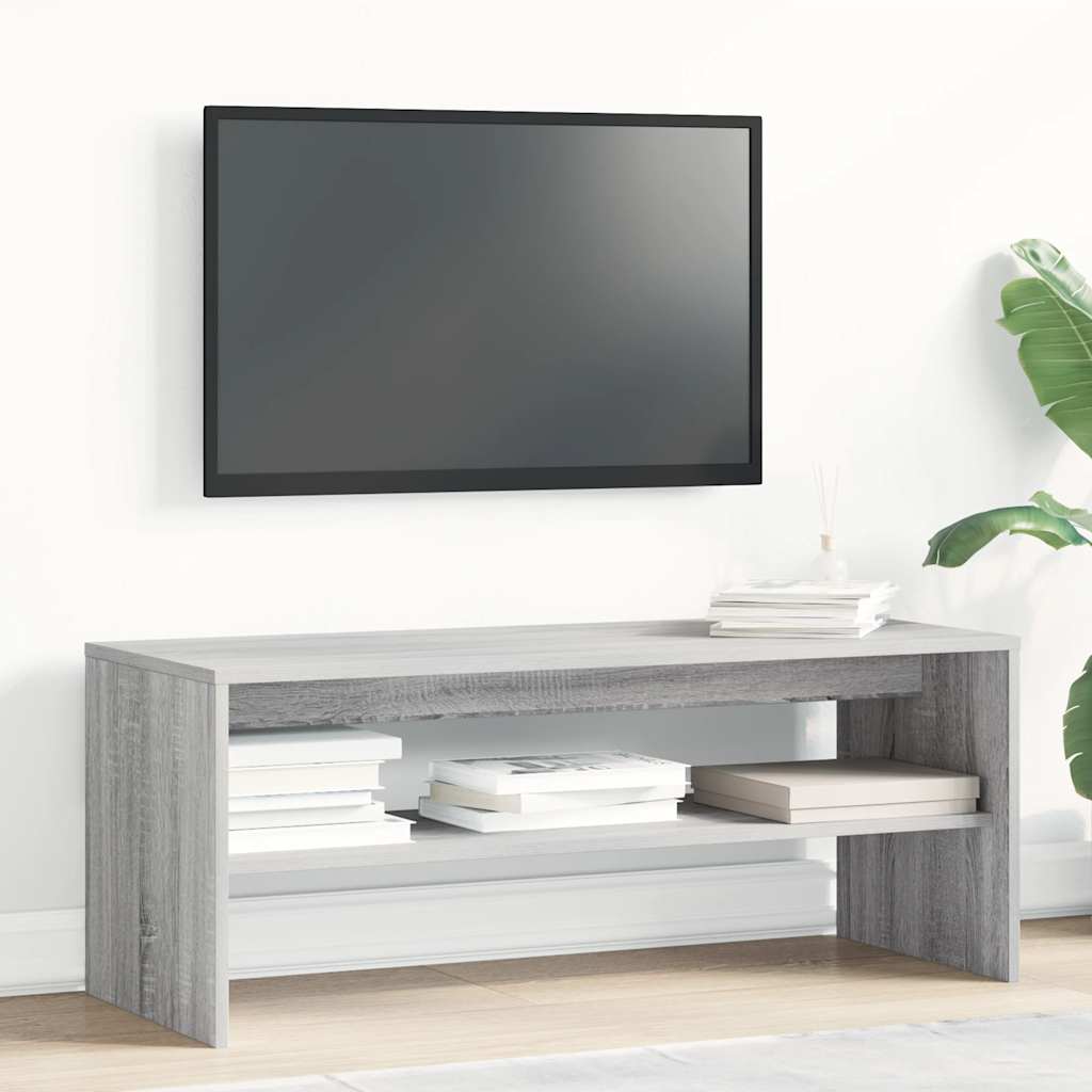 Szafka Pod Telewizor, Szary Dąb Sonoma, 100X40X40 Cm