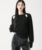 AVANDRESS Ribbed Cut-Out Knit Ivory