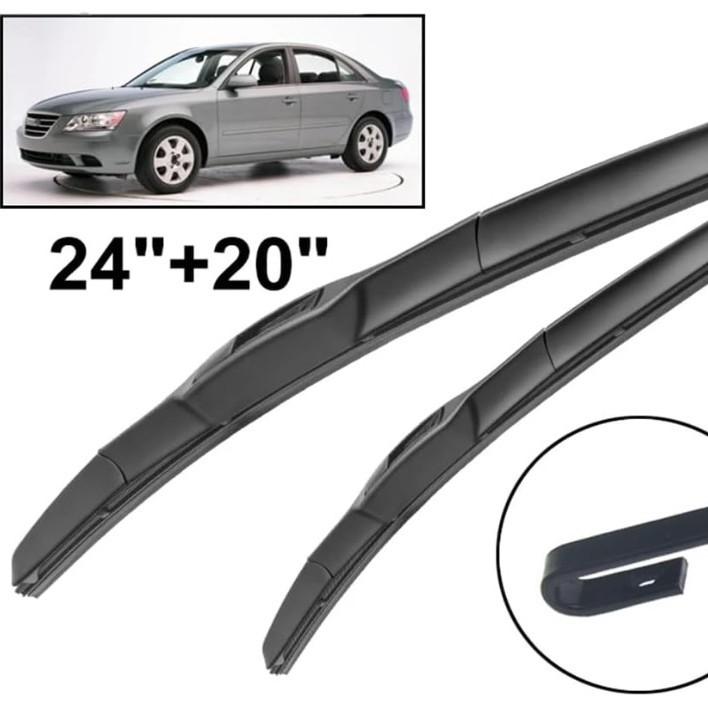 For Hyundai Sonata 2006-2010. Size: 24 + 20 Wiper Wipers
