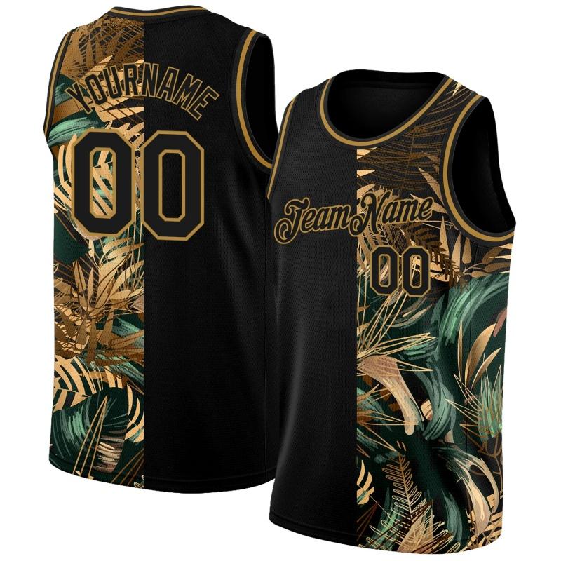 Canottiere Color Block con Nome e Numeri Personalizzati per Uomo, Maglie da Basket, T-shirt Stampate in 3D, Canottiere Sportive Estive Larghe con Scollo a O