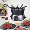 LITTLE BALANCE 8386 Fondue Elegance 8, Fondue électrique 8 personnes, Caquelon anti-adhésif 1,8 litres, 800 W, Inox brossé