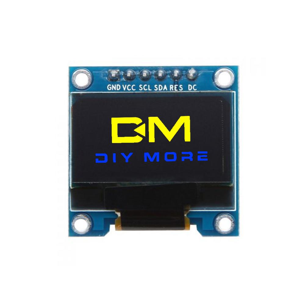 OLED display module Mini 0.96 inch monochrome display module 6PIN 3.3V resolution 128x64 control chip SSD1306 SPI/IIC