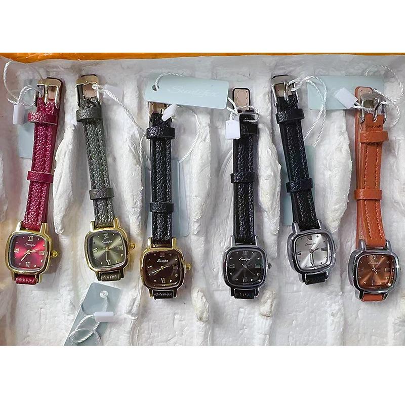 SUNLIFEX Square Small Dial Literary Fashion Versatile Simple Temperament Women's Quartz Watch