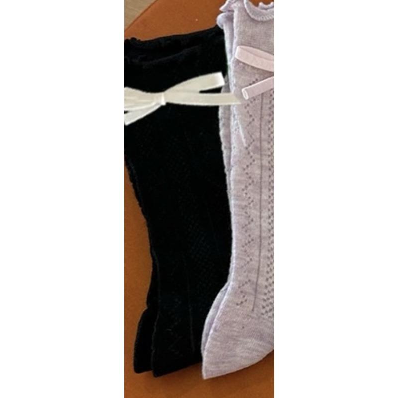 

Женские летние тонкие носки-гольфы с деревянным краем, дышащие, сетчатые 1 pair чёрный