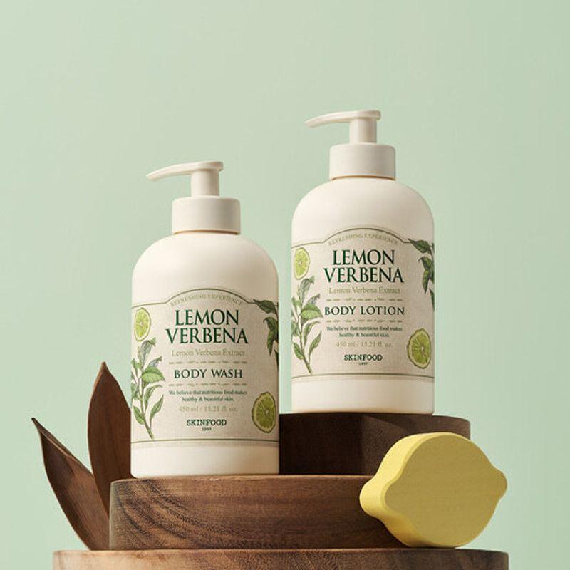 SKINFOOD Lemon Verbena Body Lotion & Wash (2 pcs) (Cross-selection) Body wash + body wash