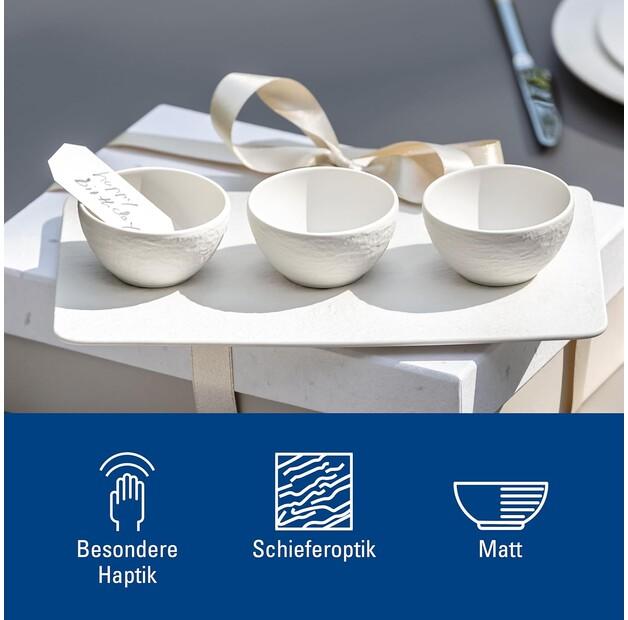 Villeroy & Boch Manufacture Rock White Sauce Bowls, 4 Pieces (1042409023)