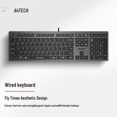 A4TECH FX50 Silent Scissor-Switch Wired Keyboard