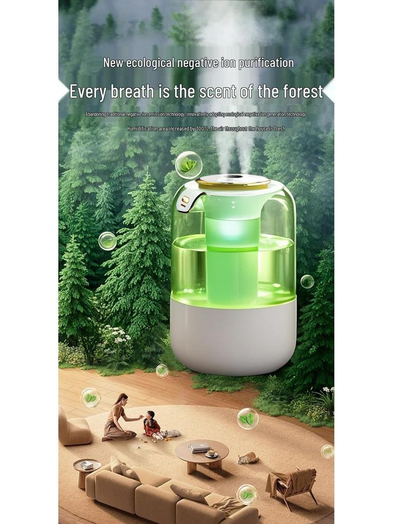 2025 Silent Home Air Humidifier: Large Capacity, Indoor Moisturizer, Ideal for Bedroom and Pregnant Women