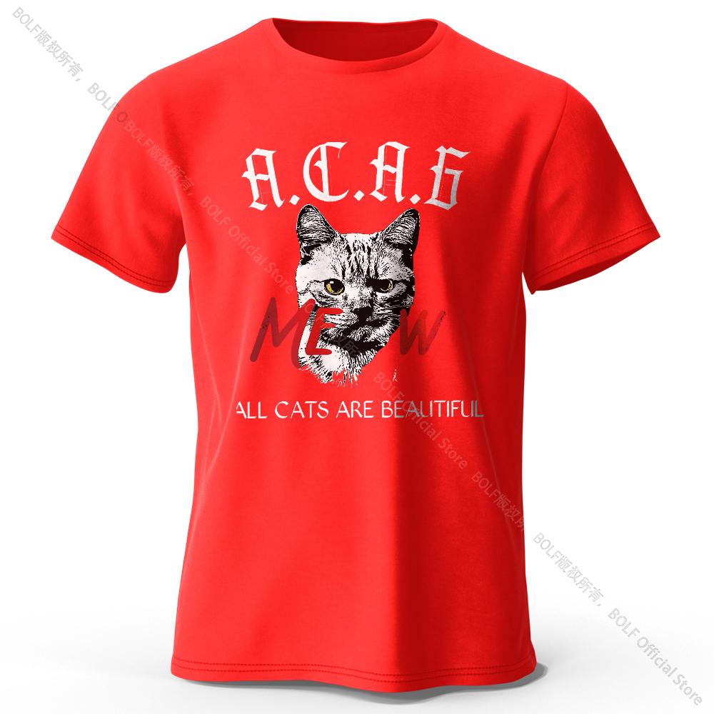 Playful Cat Doodle Print 100% Cotton T-Shirt, Soft & Breathable Round Neck Short Sleeve Tee, Unisex Cute & Fun Style