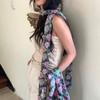 Flower Polka Dot Scarf Ribbon Narrow Long Scarves Sweet Floral Scarf  Outdoor