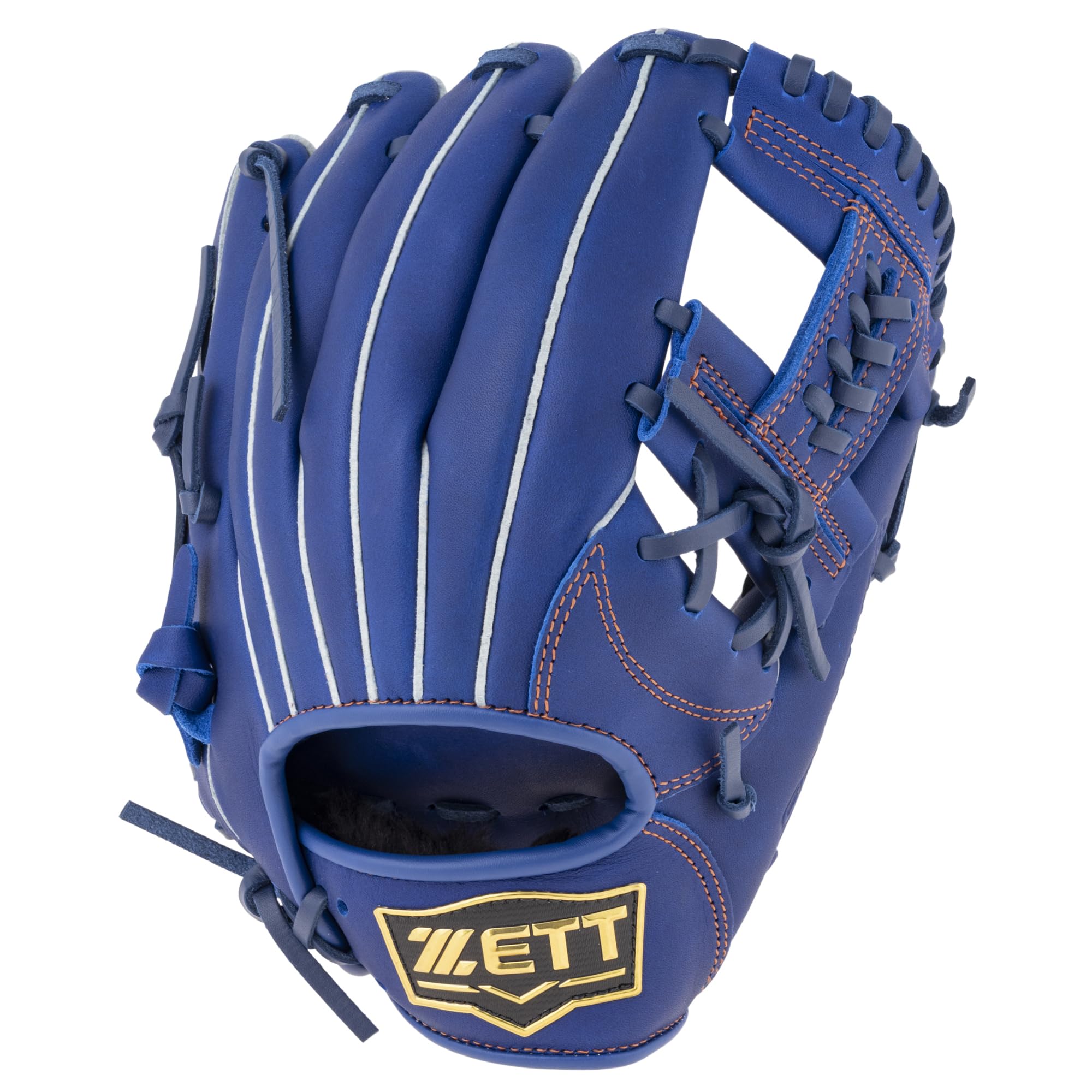 ZETT Youth Soft Steer Baseball Royal Size M heights BJG742630 Glove, All-Around, Right-Handed Throw, Blue, (For 130-145cm),