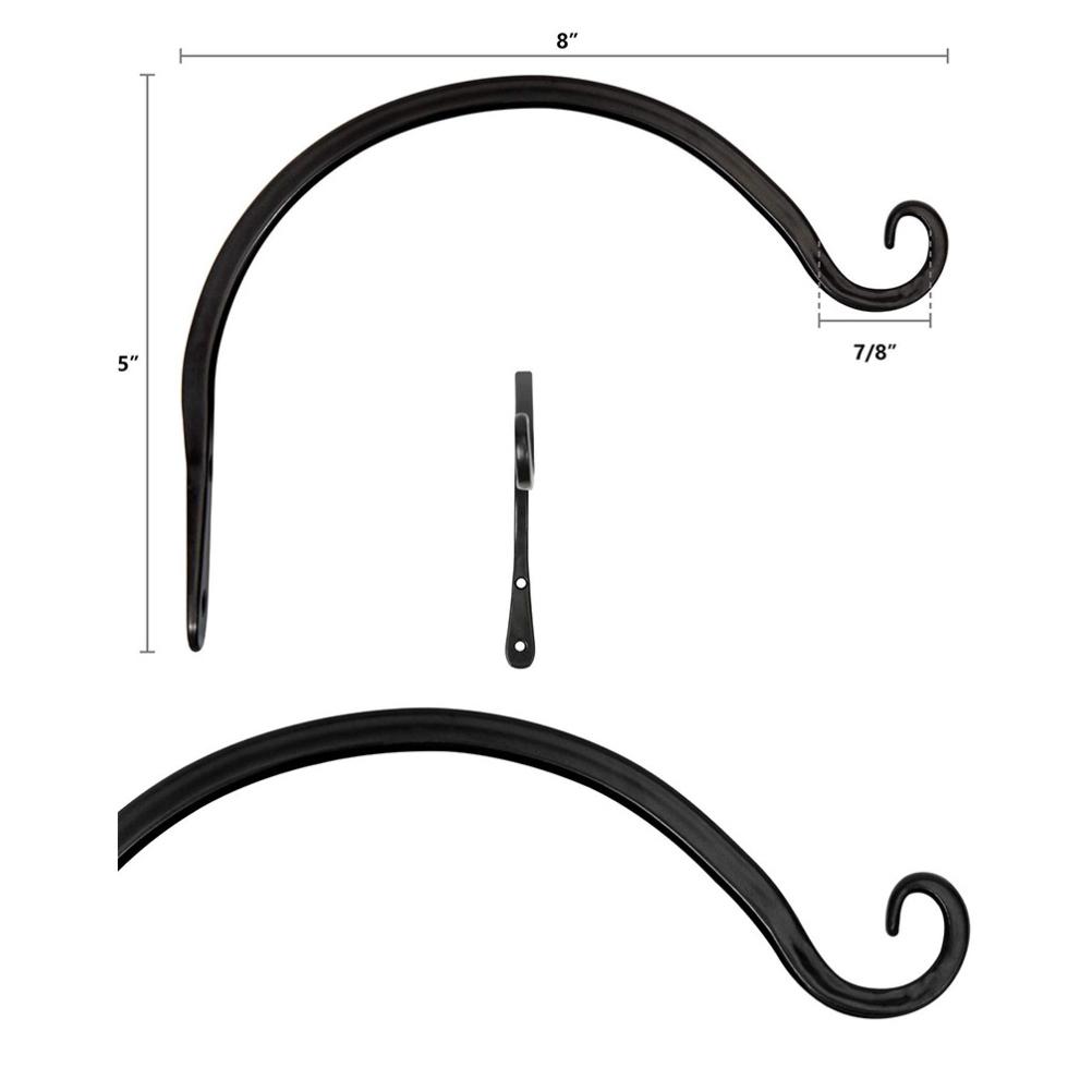 8inches Hanging Plant Bracket for Plant Hangers Outdoor Wall Plant Hanger for Hanging Bird Feeders Wind Chimes Flower Baskets