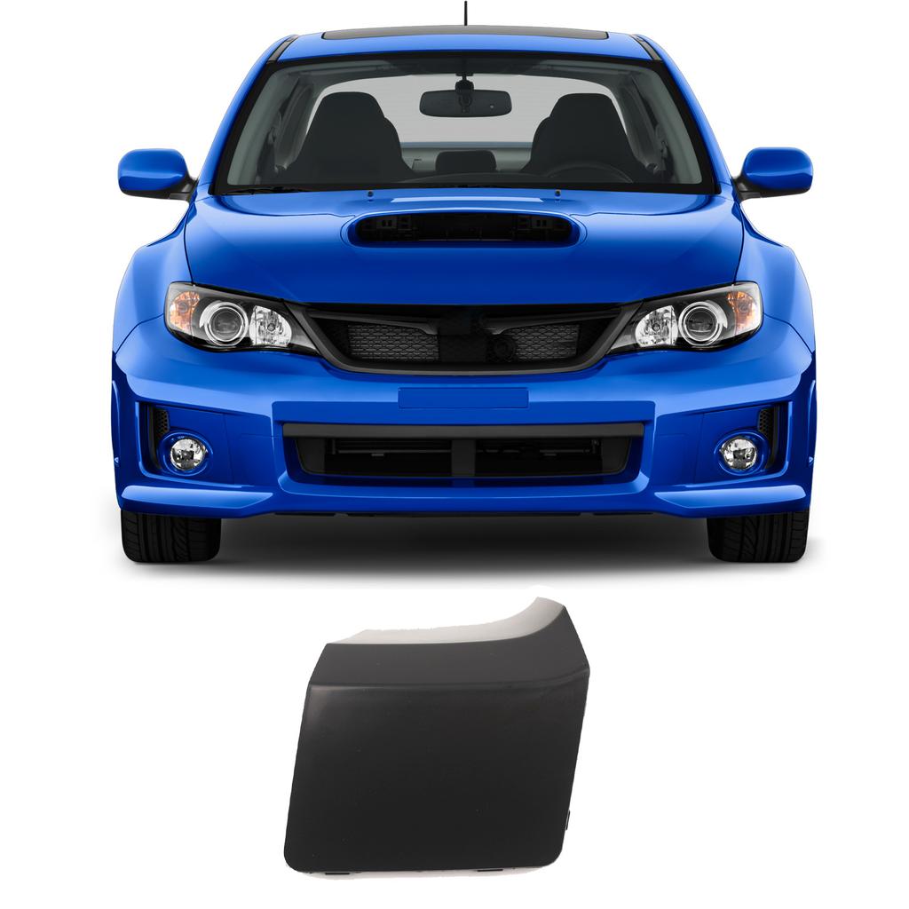 Right Bumper Tow Hook Cover Plastic Unpainted Finish Features Original Seal 57731FG330 for 2011-2014 Year Automobiles