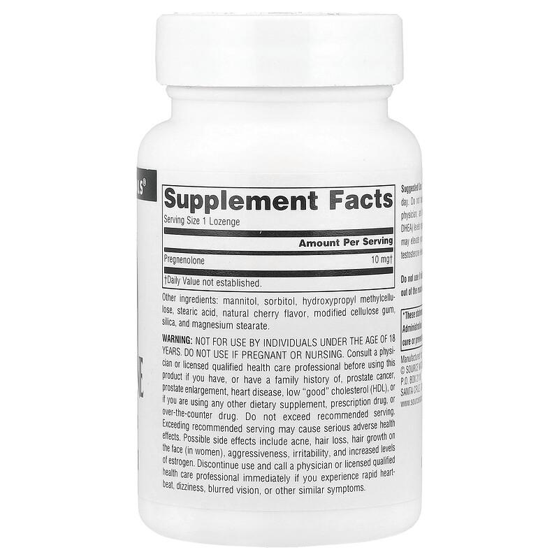 Pregnenolone, Cherry, 10 mg, 120 Lozenges