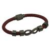 2026 European and American New Retro 8-character Black Bracelet Simple and Versatile Bracelet Leather Men