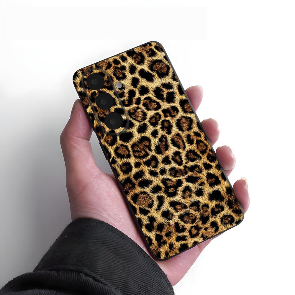 Luxurious Leopard Print Phone Case For Samsung A25 A13 A33 5G A54 A36 A35 A56 A52 A14 Shockproof Soft Cover