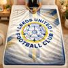 Flanel Battaniye Leeds United Sıcak Yumuşak Atkı Battaniye İç Mekan Kanepe Yatak Oturma Odası Kullanımı İçin