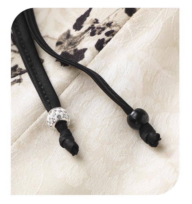 Lato 2025 Wysokiej klasy spódnica A-line w stylu chińskim