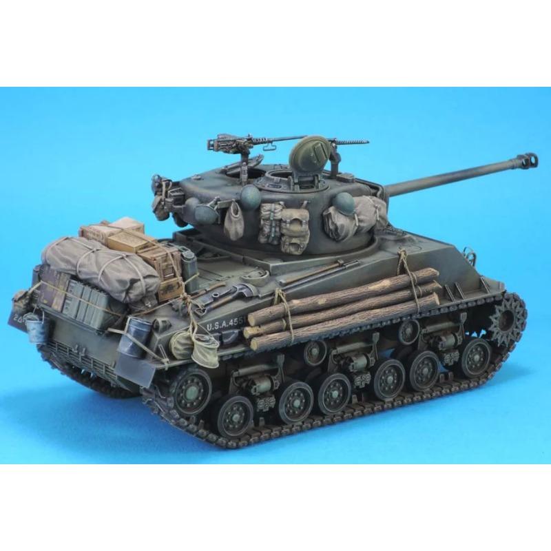 1/35 Živicové modelové súpravy Americký tank Sherman 'Furious' Živicová modifikácia (bez nádrže) Nezmontované Nenafarbené