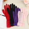 Women Oil Glossy Tight Stocking Gloves Sexy High Elastic Transparent Ultra-Thin Clubwear Short Wrist Gloves