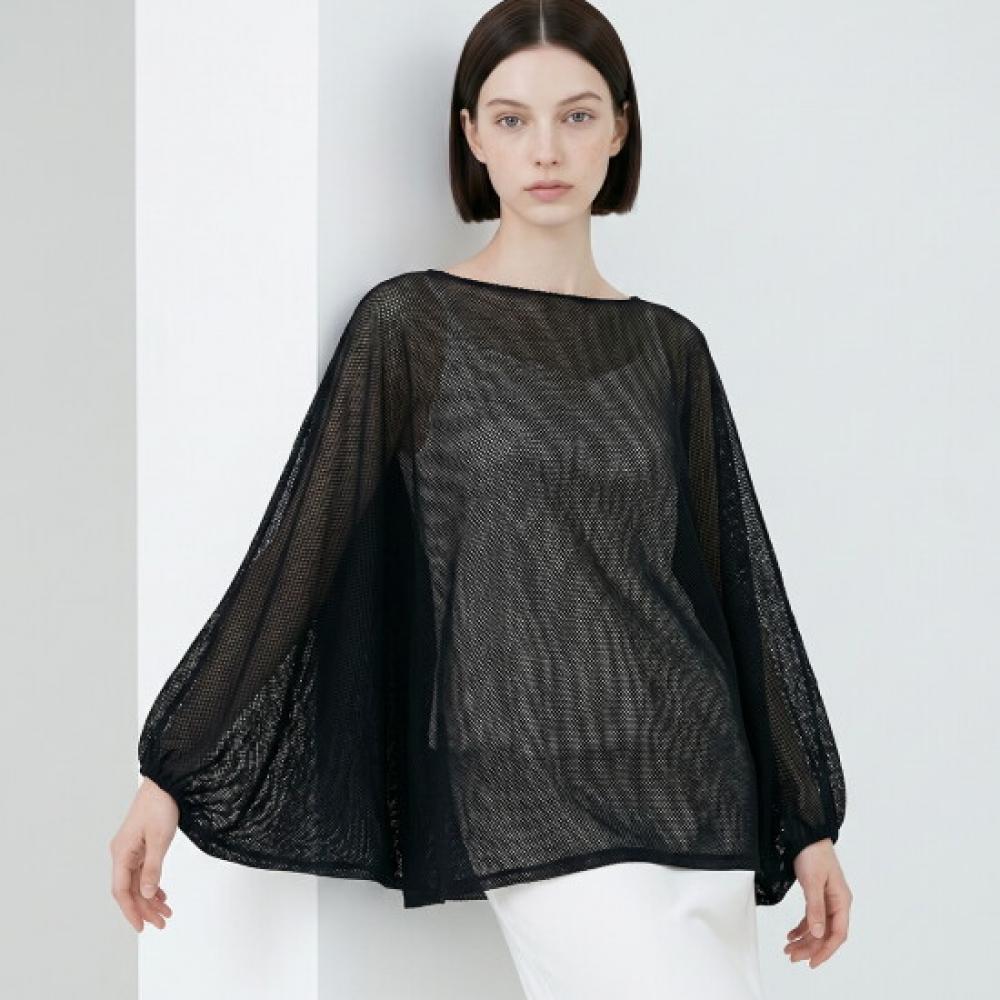 Plara Mesh Pleats Cover Up Blouse Up To 88