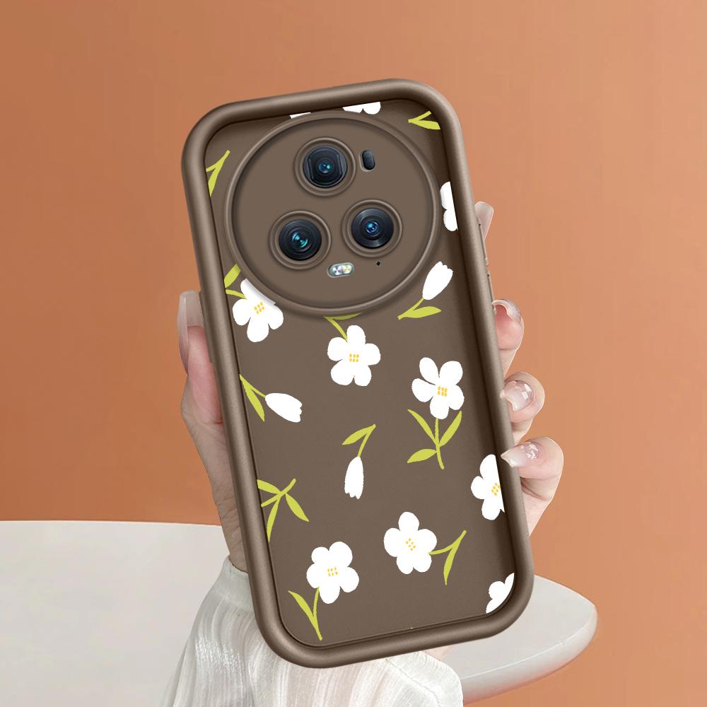 Soft Silicone Square Ladder Printing Pattern Phone Casing Full Cover Camera Shockproof Protection Rubber Case for Huawei Honor