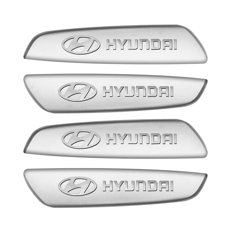 2Pcs 3D Metal Car Body Badge Stickers Trunk Emblem Decals Auto Accessories For Hyundai Tucson IX35 Rena GV70 Kona SONATA I30 I20 lk1
