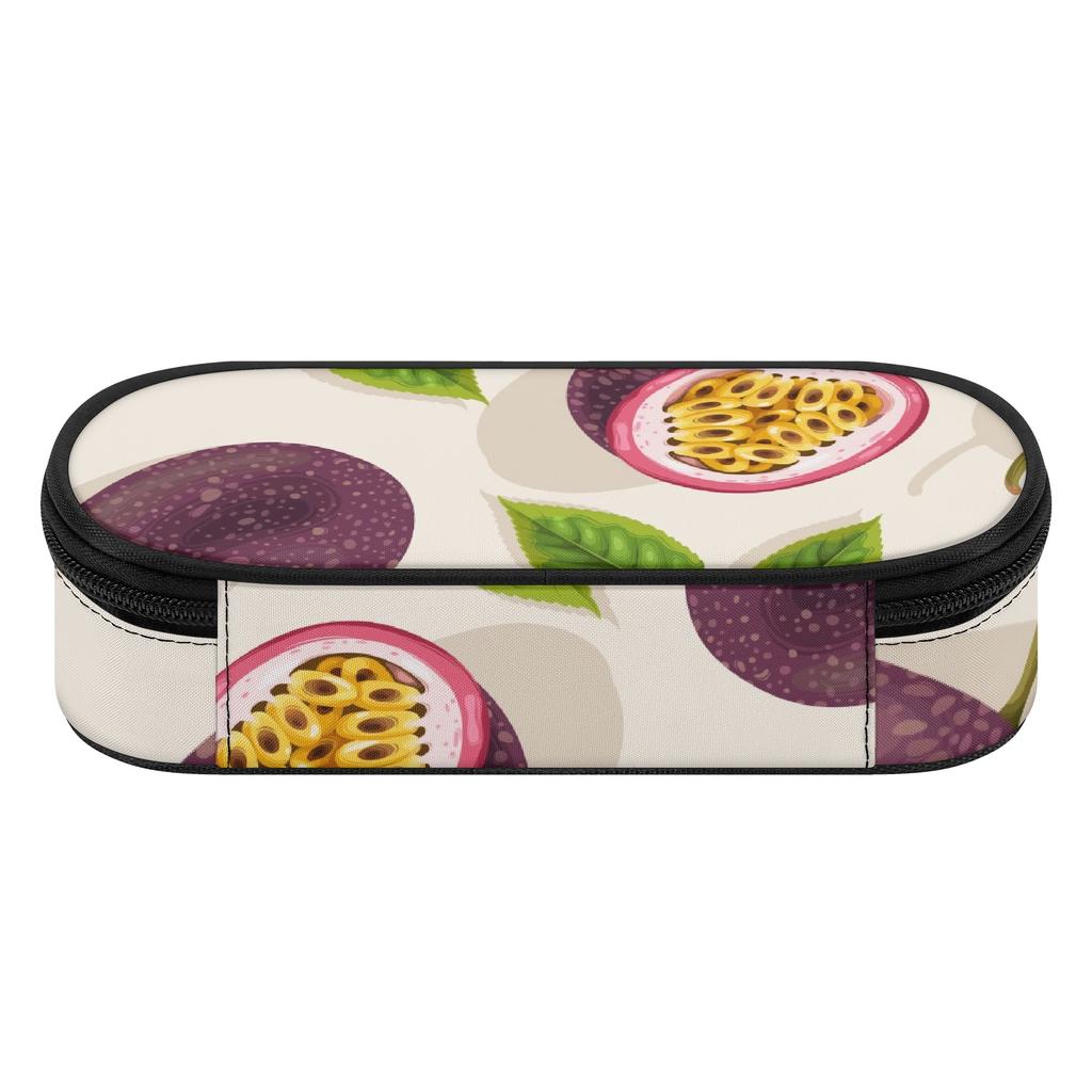 Stationery Pencil Case 300D Polyester High Capacity Zipper Closure with Main Compartment Mesh Pocket and Pen Slots for Students
