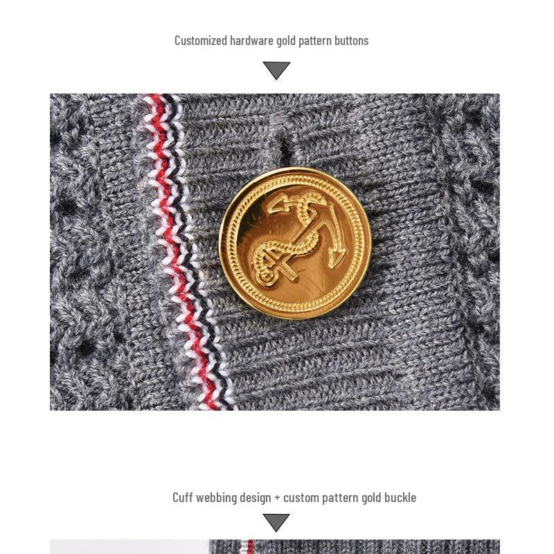 BROWIN2025 Autumn Urban Wool V-neck Cardigan Sweater