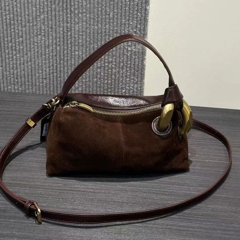 Yogodlns Geantă de umăr la modă pentru femei Piele de căprioară sintetică Genți de mână de damă Geantă hobo mică Genți messenger crossbody pentru doamne