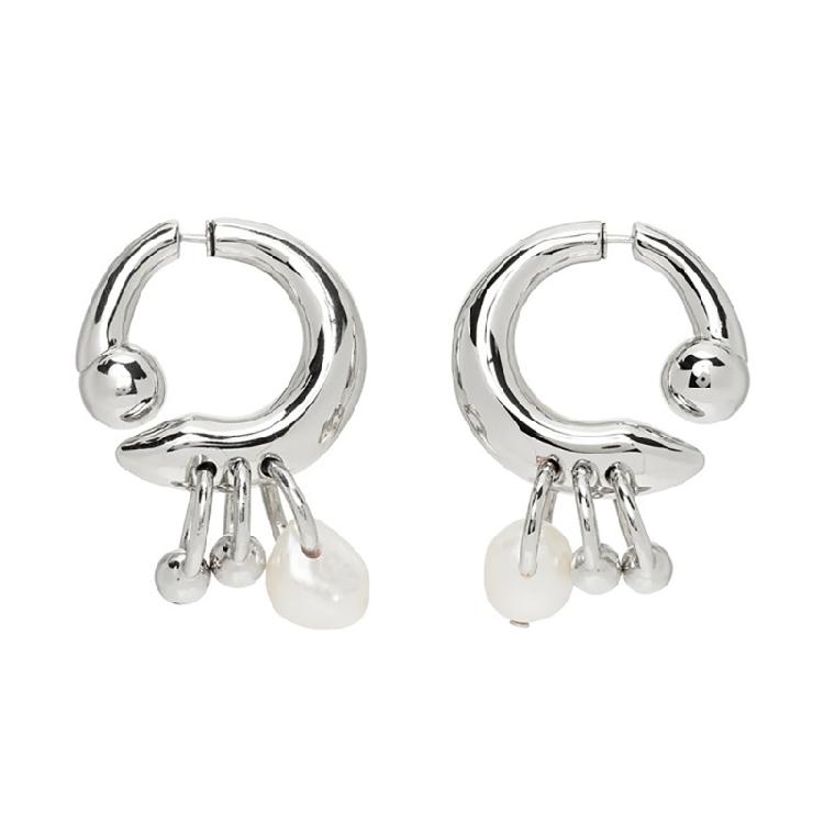 

Fashion Earrings Back Front Geometric Metal Drop Earrings for Women Girl Studs 1