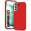 Silicone Case - BOOLING - Samsung S22 - Flexible - High Resistance - Ultra Slim Lightweight - Red
