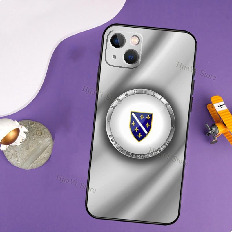 Bosna i Hercegovina Heart Case For iPhone 14 13 Pro X XS Max XR 7 8 Plus Cover For iPhone 14 12 Mini 11 Pro Max SE 2020