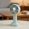 Cooling Handheld Fan USB Rechargeable Portable Mini Fan with Stand 3 Speeds Quiet Lightweight Decorative Desktop Fan for Travel Office Outdoor