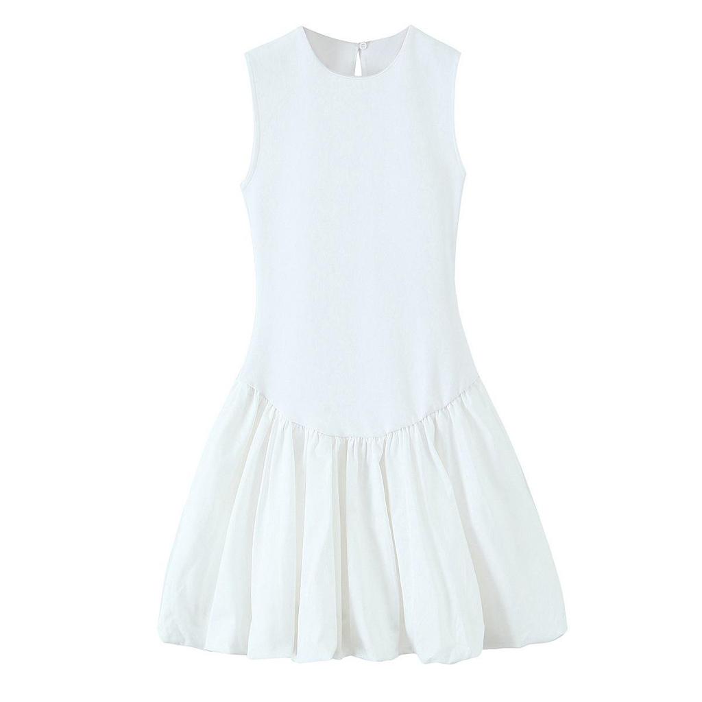 2025 Spring Women's European & American Style Double-Sided Spliced Dress