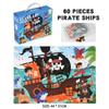 3+ Six-in-One Wooden Puzzle Box: Solid Wood Educational Toy for Girls and Boys, 60 Pieces