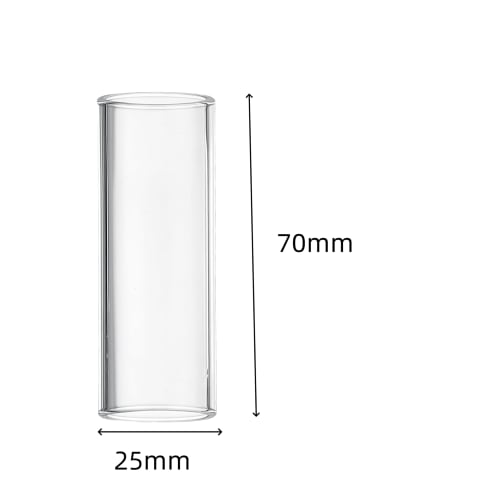 The ultimate guitar slides, 2-piece set, guitar finger slides, guitar slide tone bars, slides, glass bottlenecks, 70 x 25mm