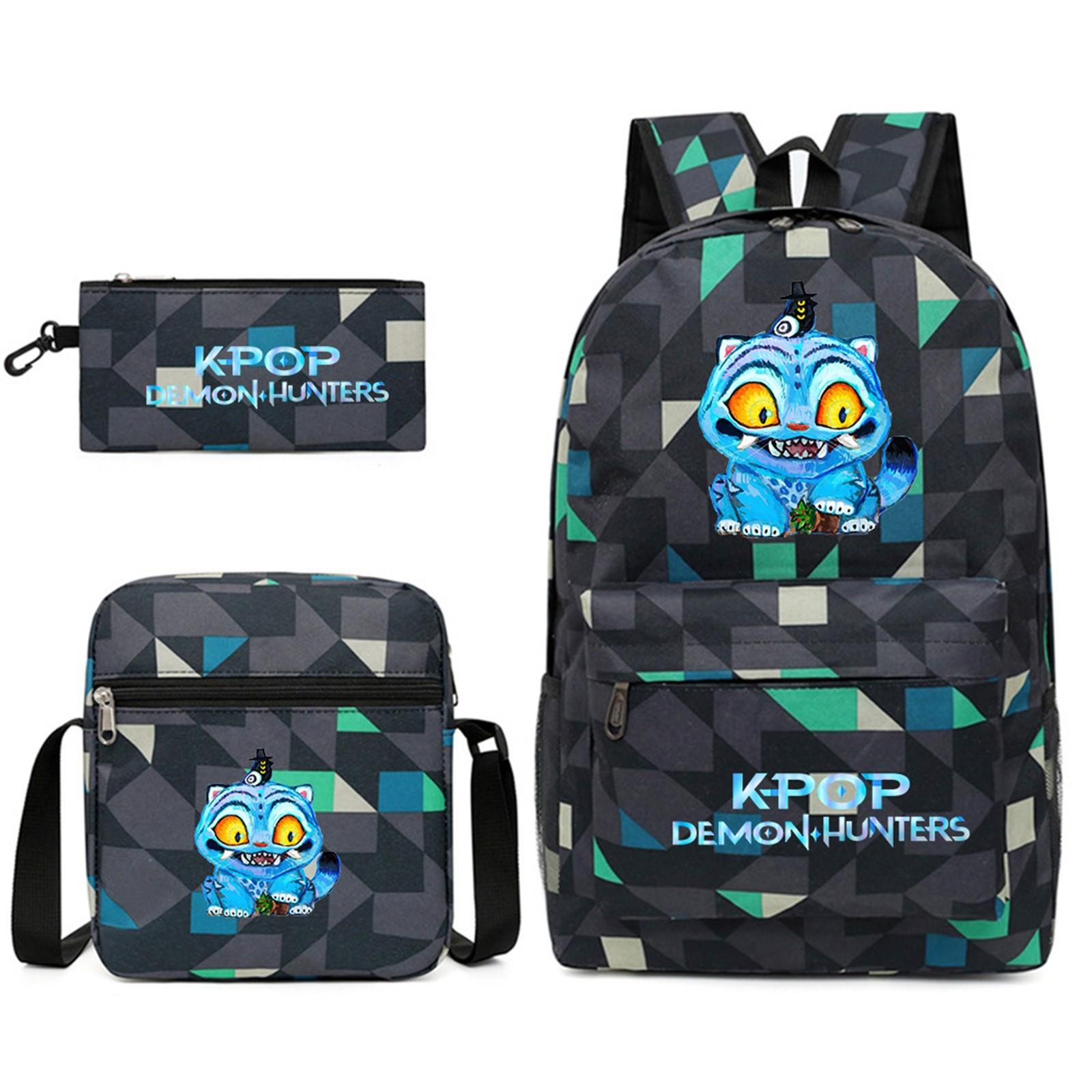 

Рюкзак с принтом по мотивам фильма, школьный рюкзак для студенческого кампуса с плюшевым помпоном One Size