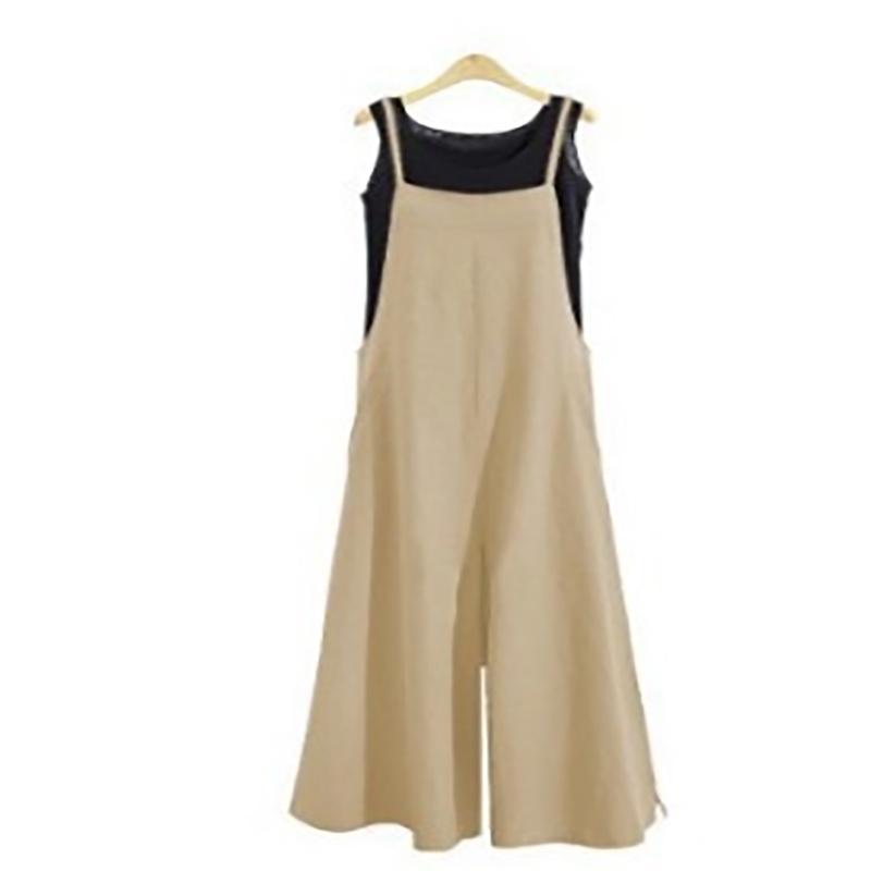 Tuta Elegante da Donna a Gamba Larga Regolabile con Design a Spalline per uno Stile Estivo Senza Sforzo