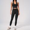 Seamless Quick-Drying High-Waist Yoga Set with Butt-Lifting Pants for Women