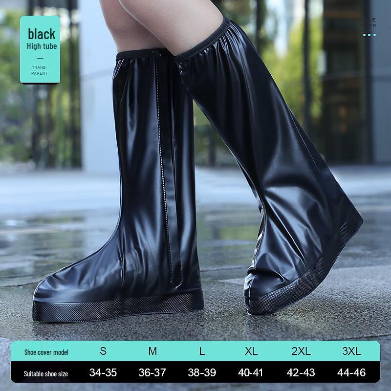 Waterproof Silicone High-Top Rain Shoe Covers