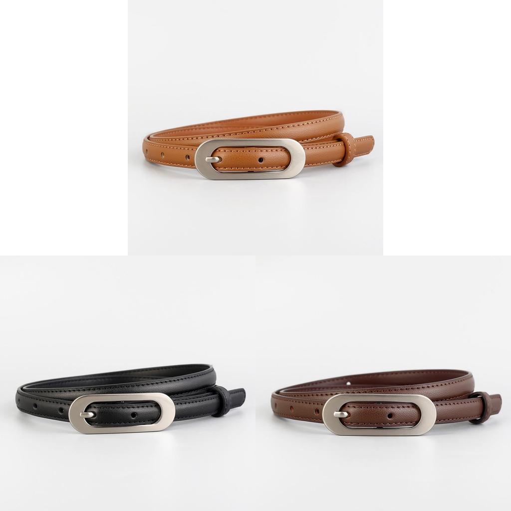 Ladies Genuine Leather Belt For Jeans With Alloy Buckle For Casual And Work Wear