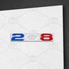 Car Metal Body For Peugeot 508 408 308 208 Logo French Tricolor Letter Decals Styling Badge Trunk Fender Emblems Sticker ENH5