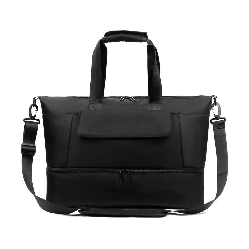 

Dry and Wet Separation Fitness Yoga Bag with Shoe Silo Exercise Yoga Bag Short Distance Leisure Simple Handbag Bag чёрный