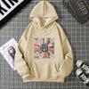 American hooded sweater women's autumn and winter Korean version fashion oversize loose coat women's clothing